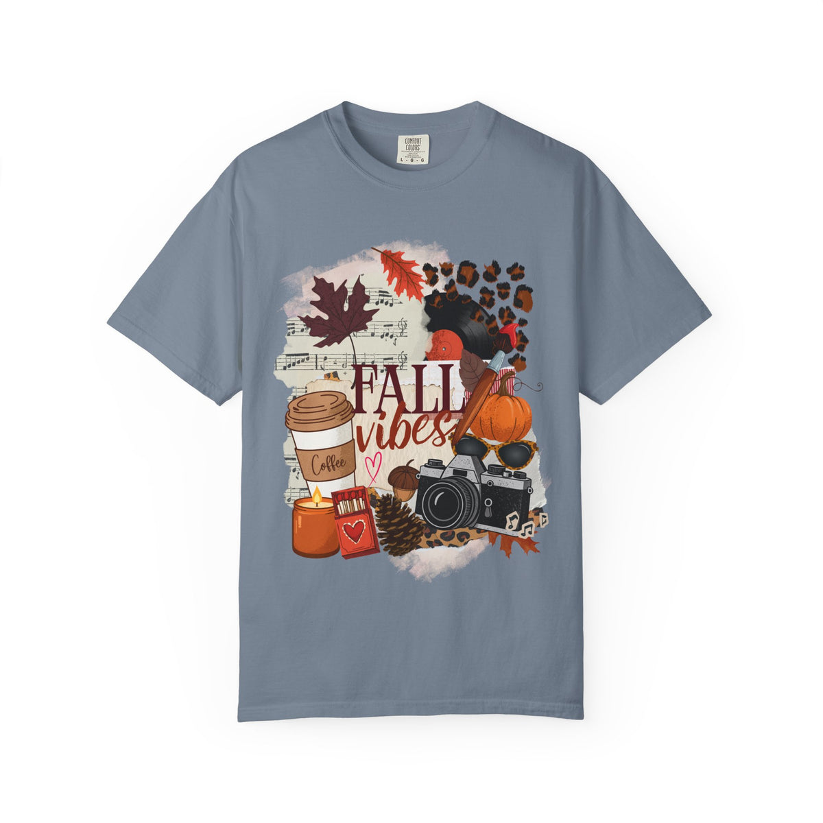 Fall Vibes Creative Girl Single Sided Comfort Colors Tee