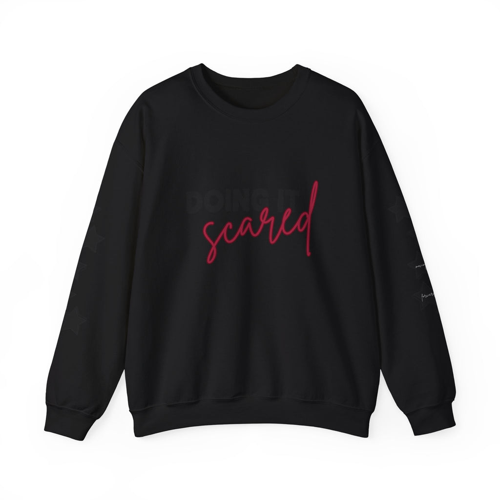 Doing It Scared Gildan 18000 Single Sided (w/sleeves) Sweatshirt