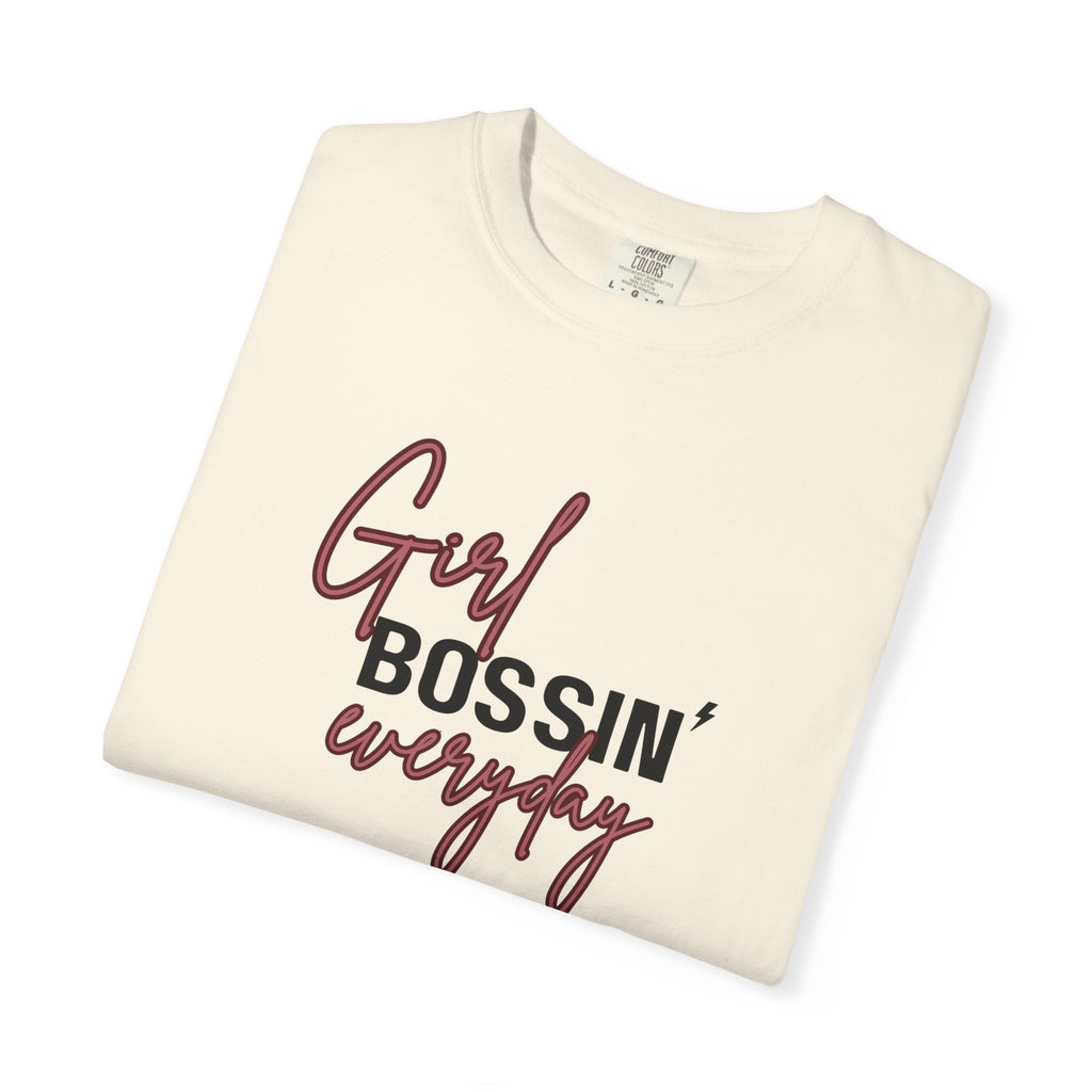 Girl Bossin Everyday Comfort Colors Single Sided Tee