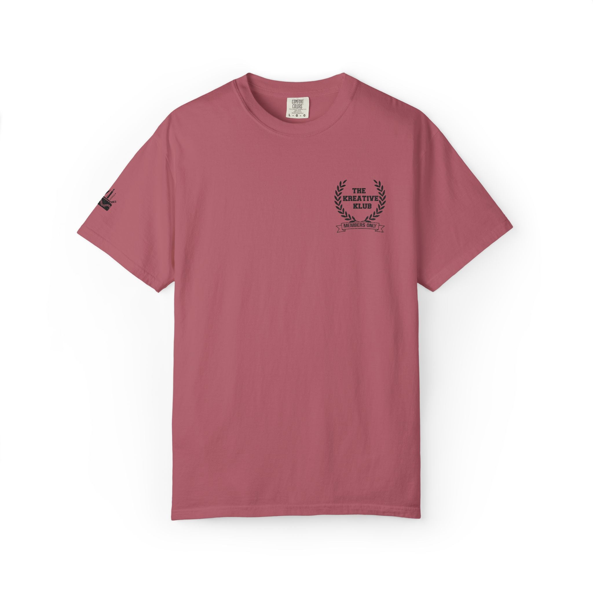 The Kreative Klub Members Only Embroidered (with sleeve) Comfort Colors Single Sided Tee