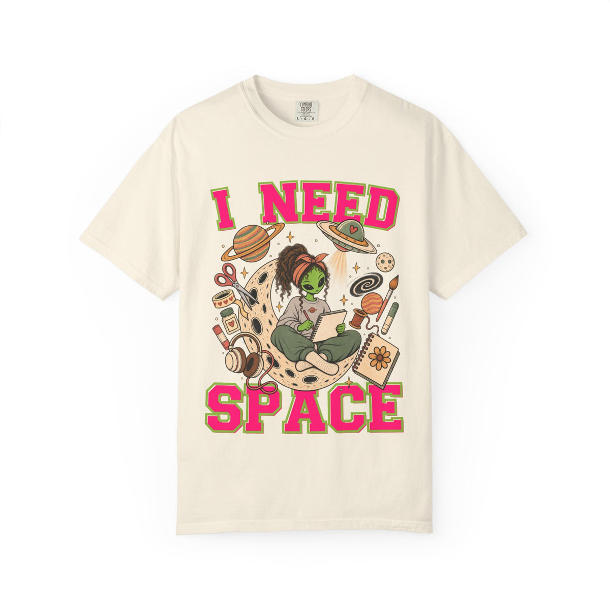 I Need Space Comfort Colors Single Sided Tee
