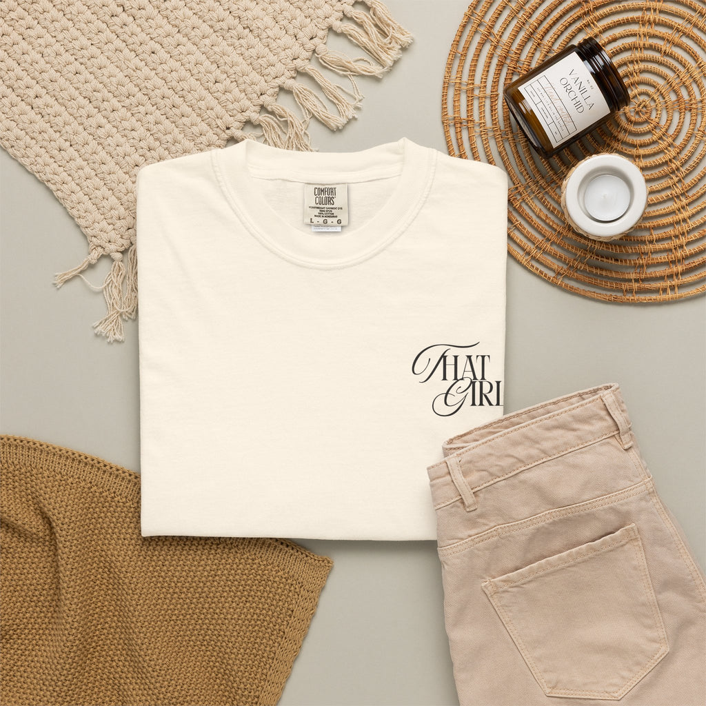 That Girl Comfort Colors Double Sided Tee