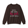 Just a Girl With Big Goals & Dope Ideas Gildan 18000 Single Sided Sweatshirt