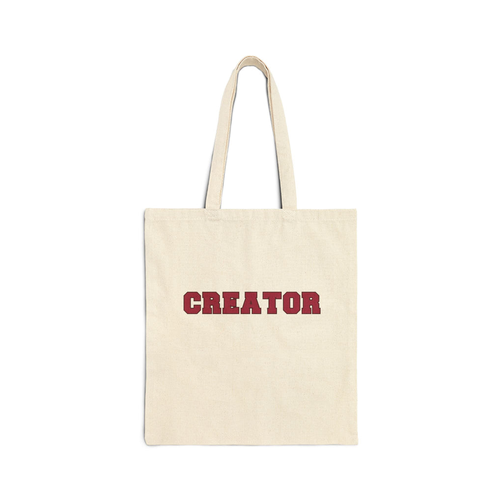Creator Canvas Tote Bag — Natural Cotton Artist/Content Creator Market Tote