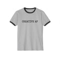 Creative AF Single Sided Cotton Ringer Tee