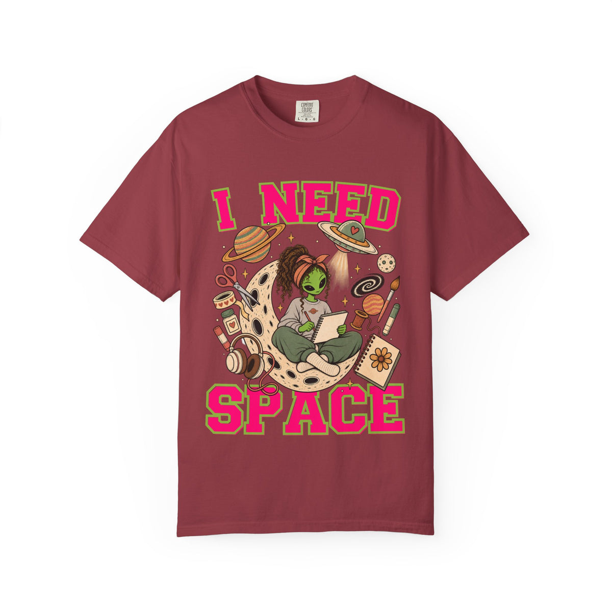 I Need Space Comfort Colors Single Sided Tee