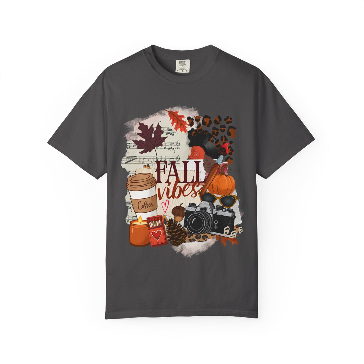 Fall Vibes Creative Girl Single Sided Comfort Colors Tee