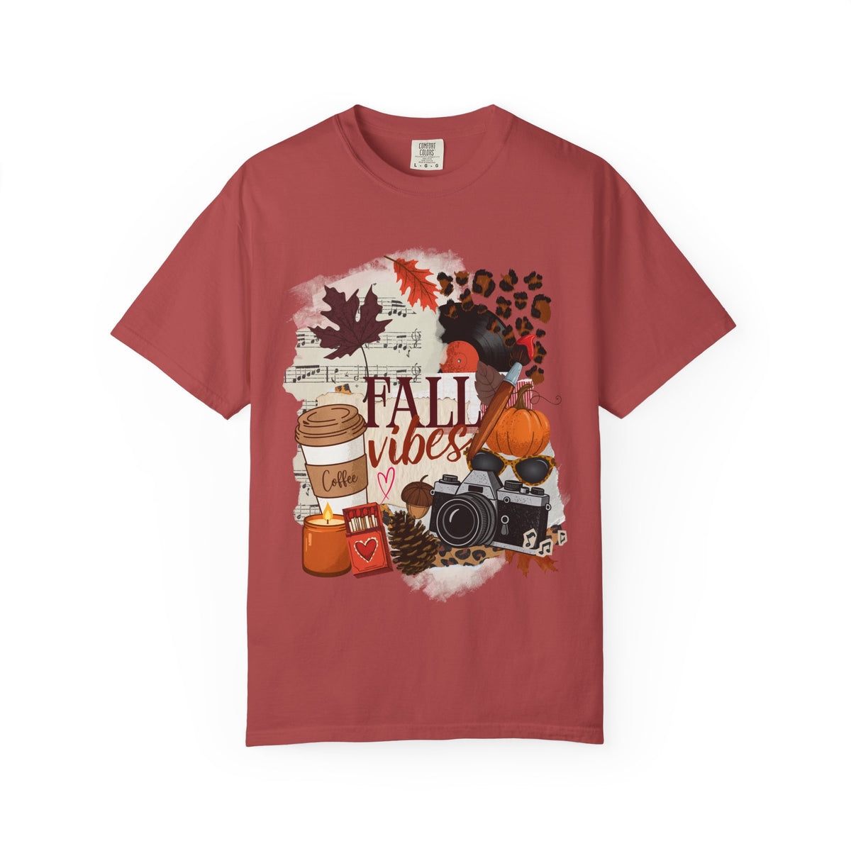 Fall Vibes Creative Girl Single Sided Comfort Colors Tee
