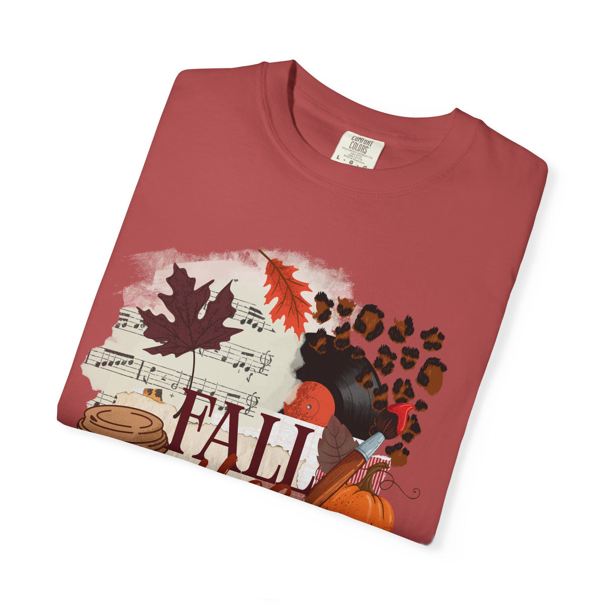Fall Vibes Creative Girl Single Sided Comfort Colors Tee