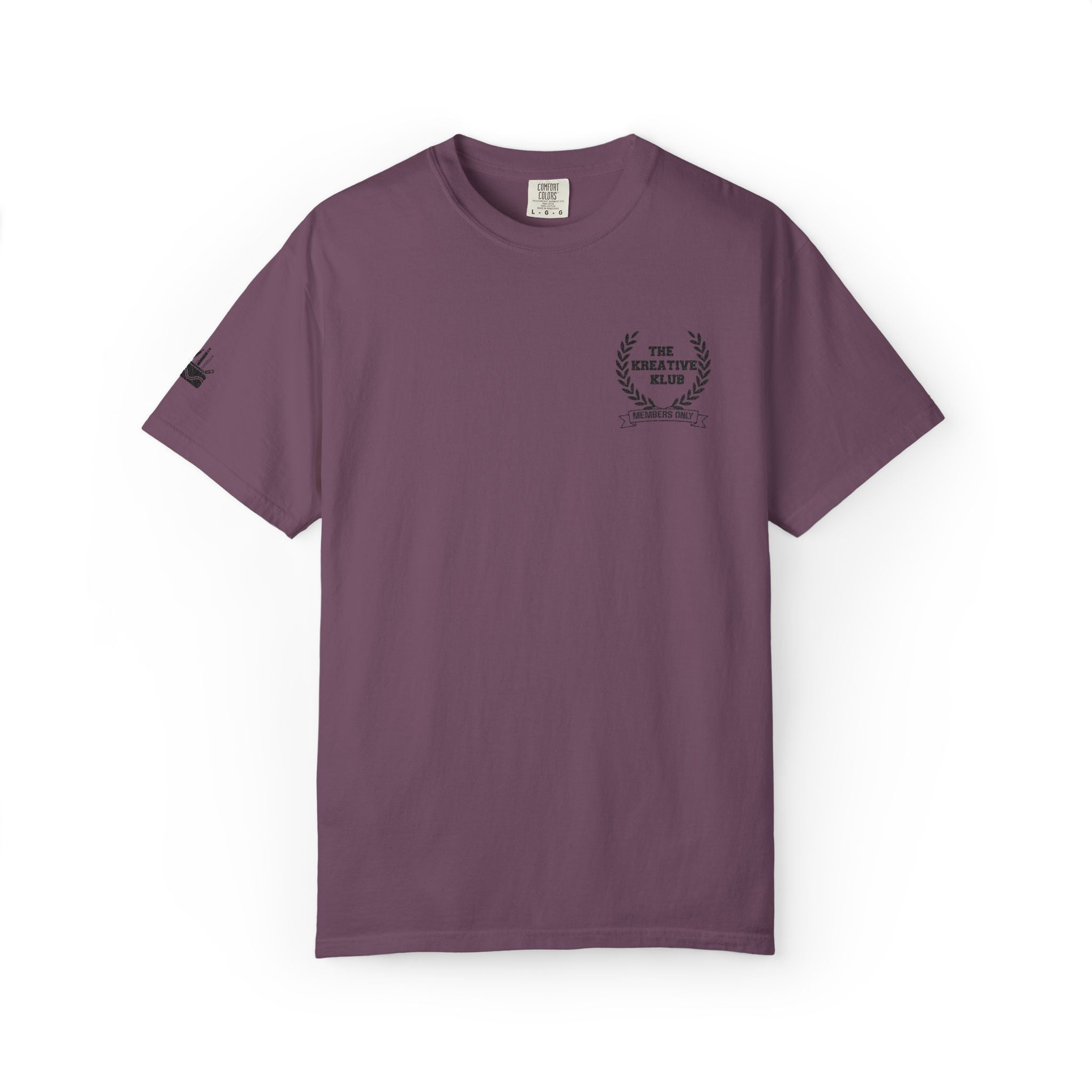 The Kreative Klub Members Only Embroidered (with sleeve) Comfort Colors Single Sided Tee