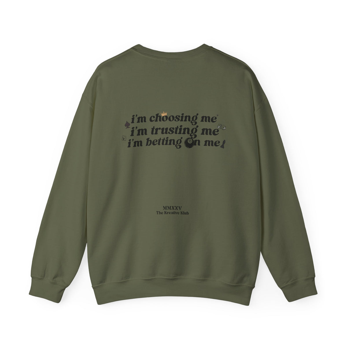 Betting on Me Magic 8 Ball Gildan 18000 Double Sided Sweatshirt