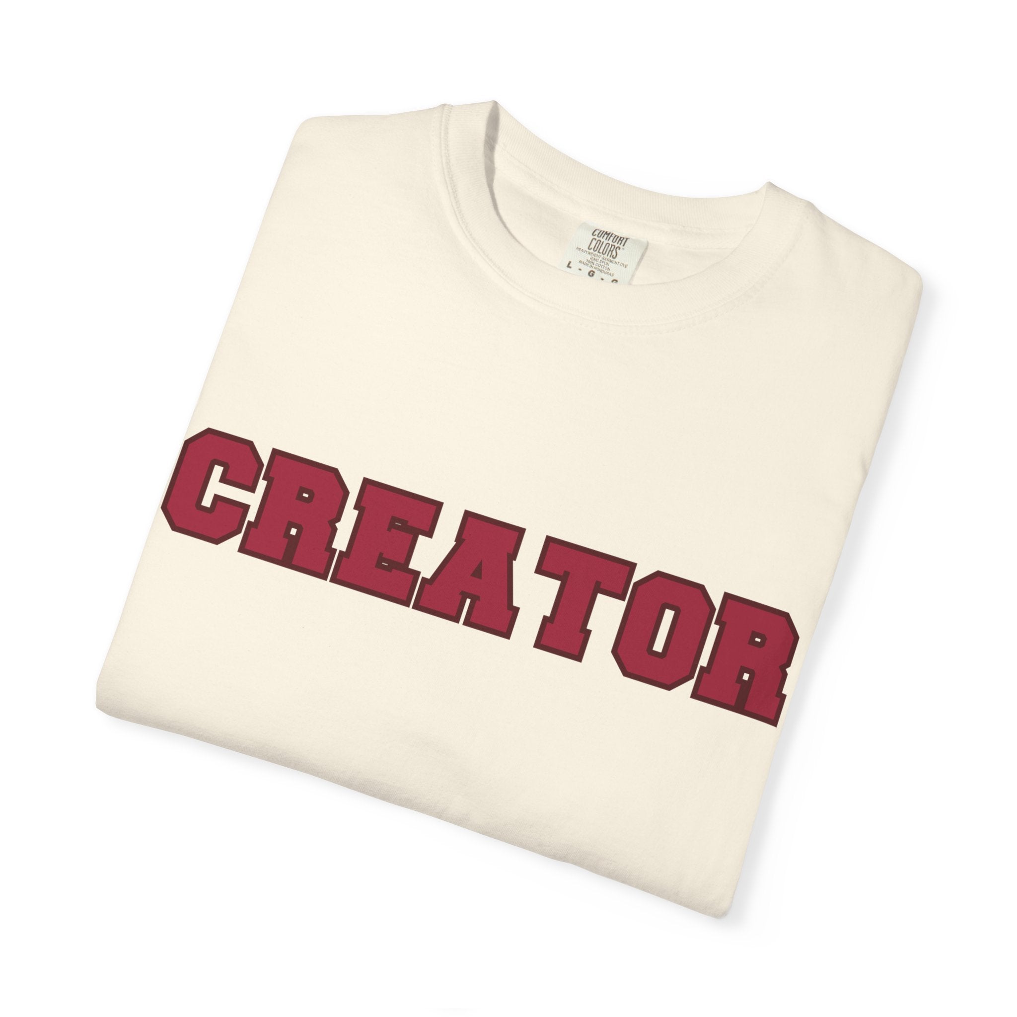 Creator Varsity Comfort Colors Single Sided Tee