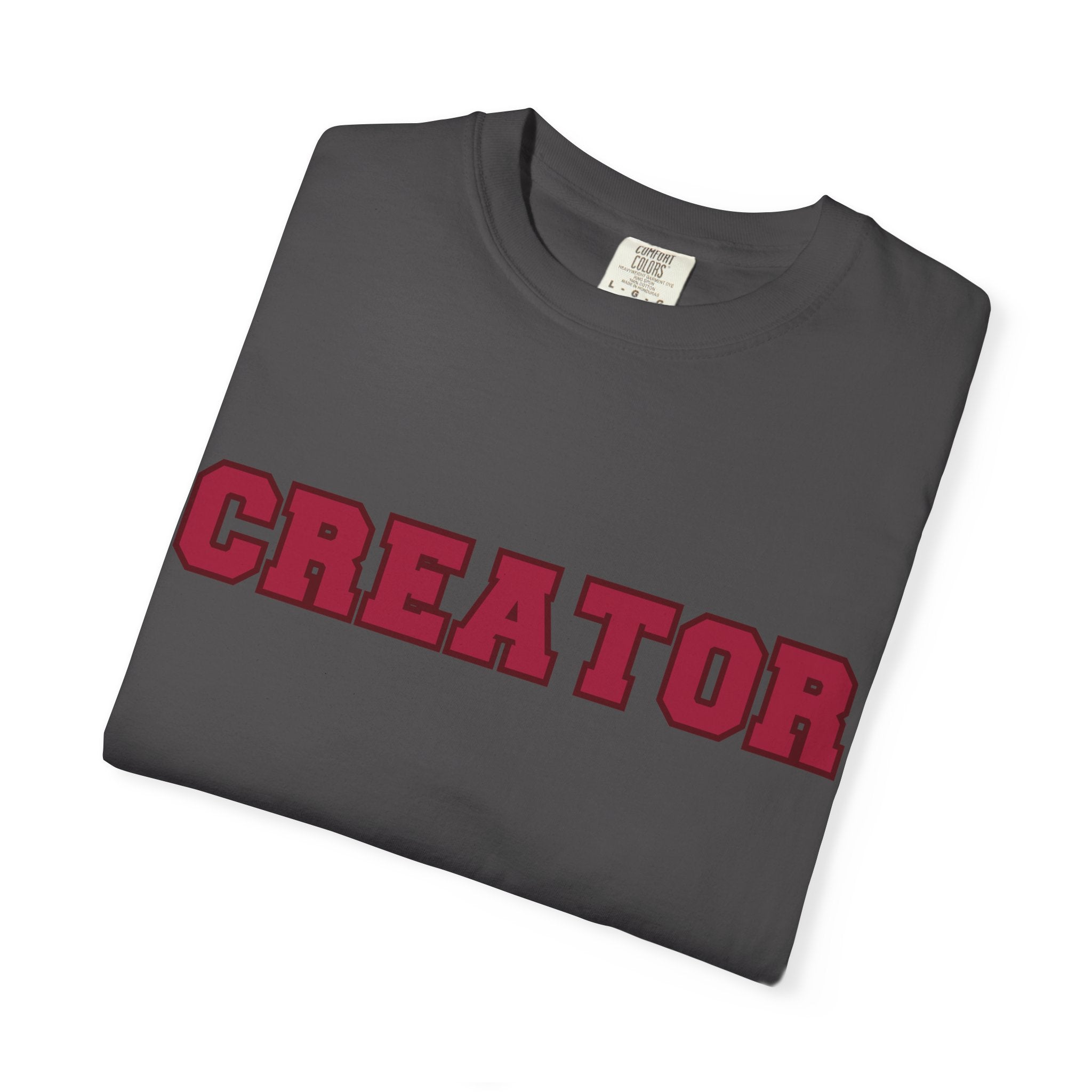 Creator Varsity Comfort Colors Single Sided Tee