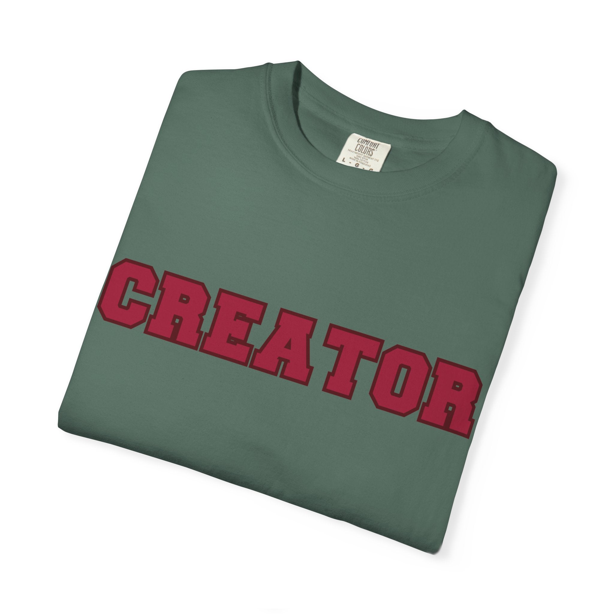 Creator Varsity Comfort Colors Single Sided Tee