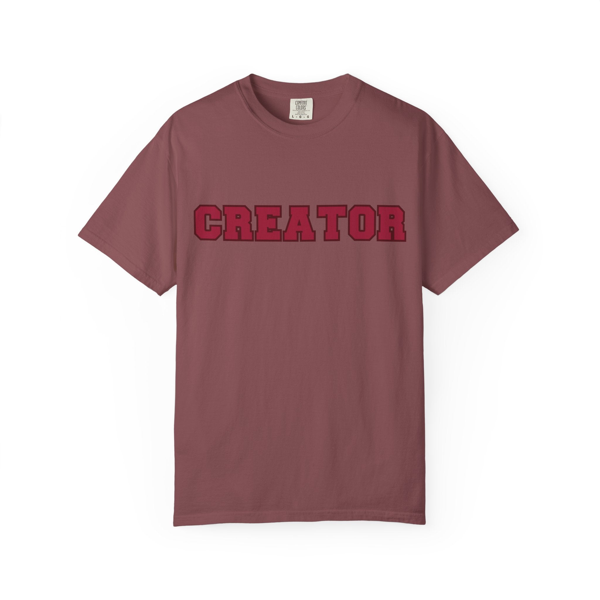 Creator Varsity Comfort Colors Single Sided Tee