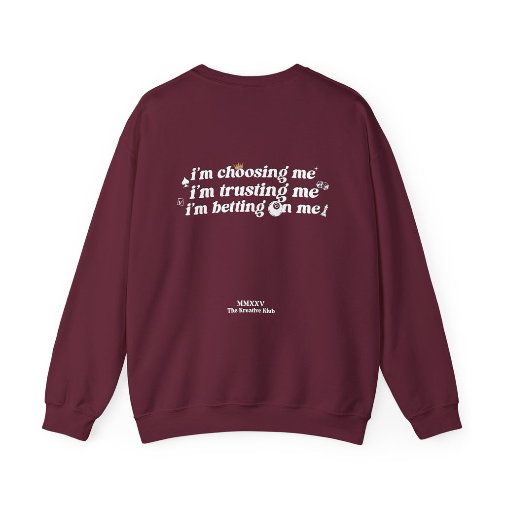 Betting on Me Magic 8 Ball Gildan 18000 Double Sided Sweatshirt