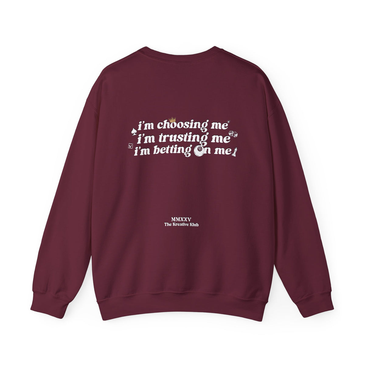 Betting on Me Magic 8 Ball Gildan 18000 Double Sided Sweatshirt