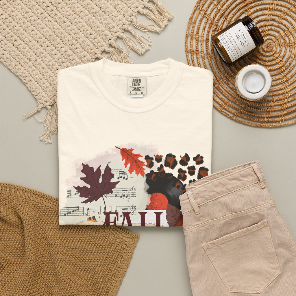 Fall Vibes Creative Girl Single Sided Comfort Colors Tee