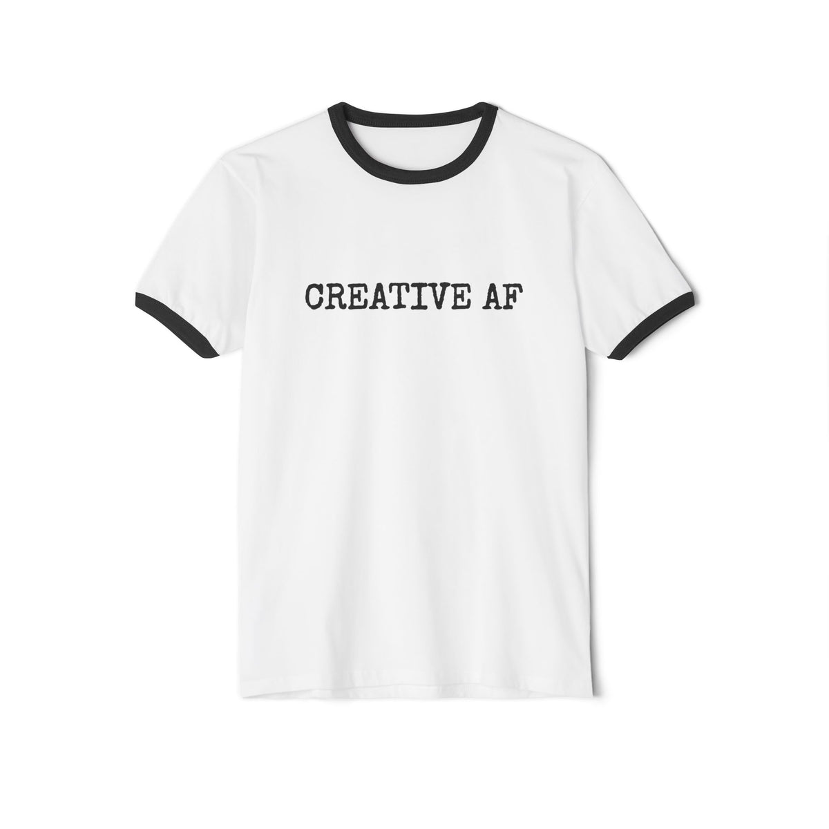 Creative AF Single Sided Cotton Ringer Tee