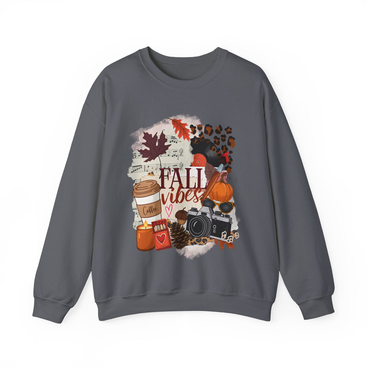 Fall Vibes Creative Girl Single Sided Gildan 18000 Sweatshirt