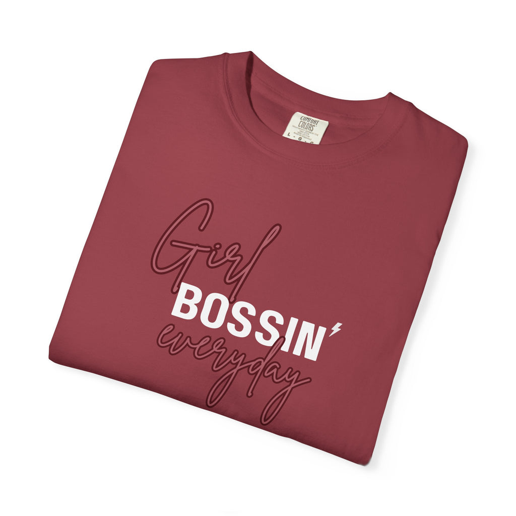Girl Bossin Everyday Comfort Colors Single Sided Tee