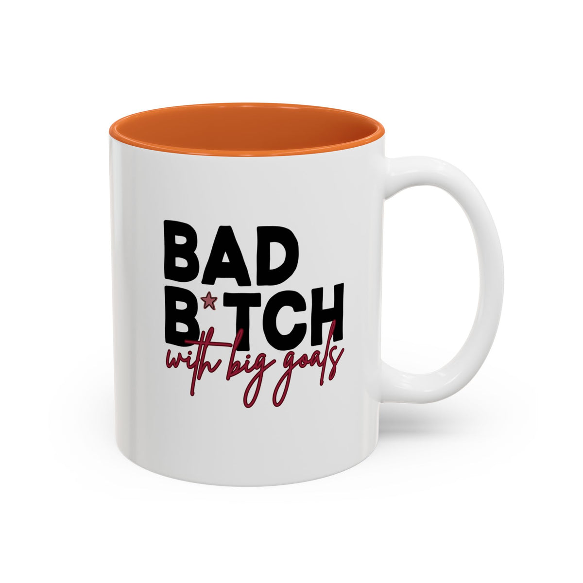 Bad B*tch with Big Goals Accent Mug(11oz/15oz)