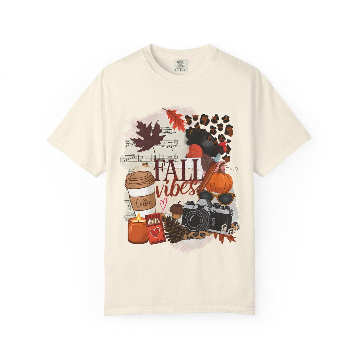 Fall Vibes Creative Girl Single Sided Comfort Colors Tee