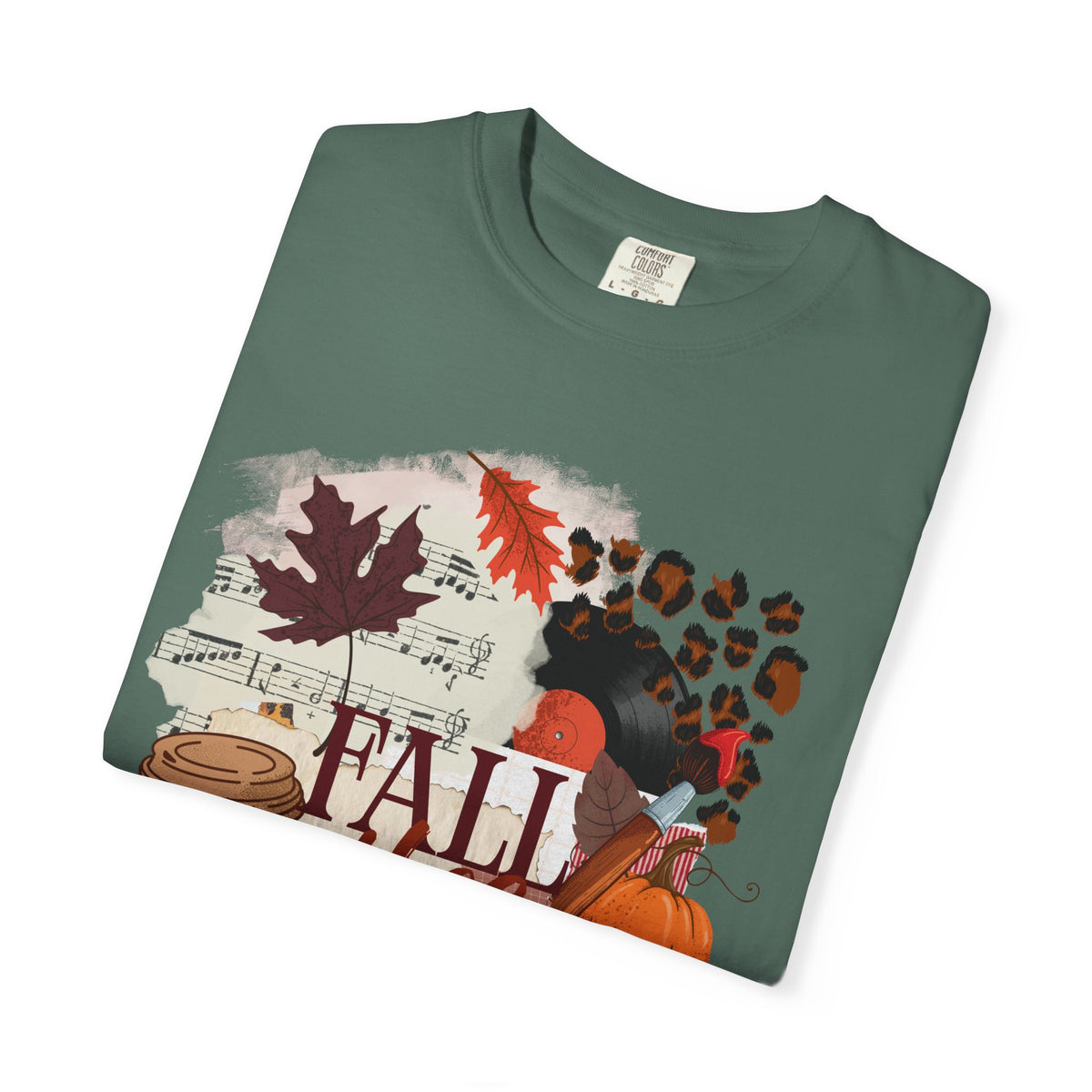 Fall Vibes Creative Girl Single Sided Comfort Colors Tee
