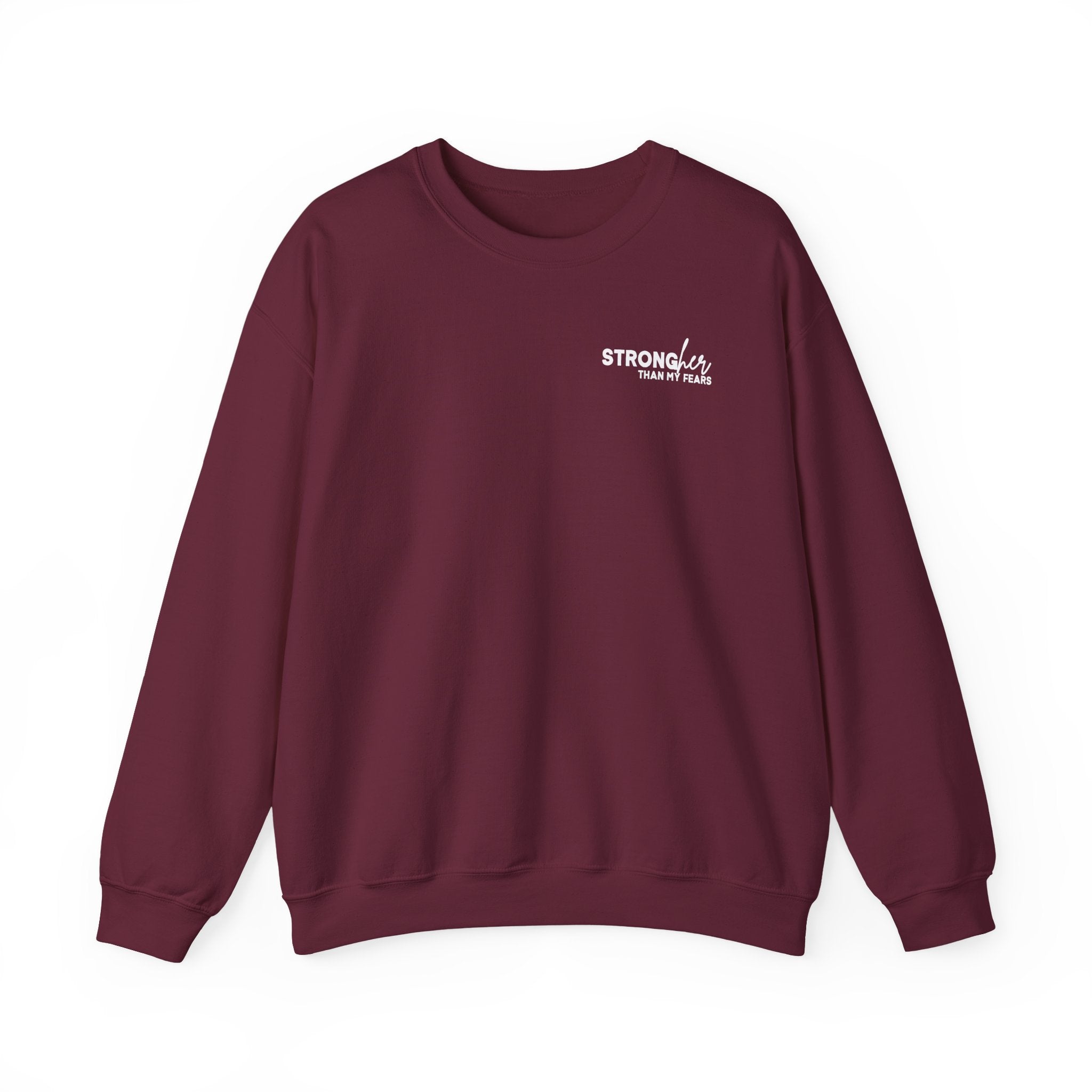 Stronger Than My Fears Gildan 18000 Double Sided Sweatshirt