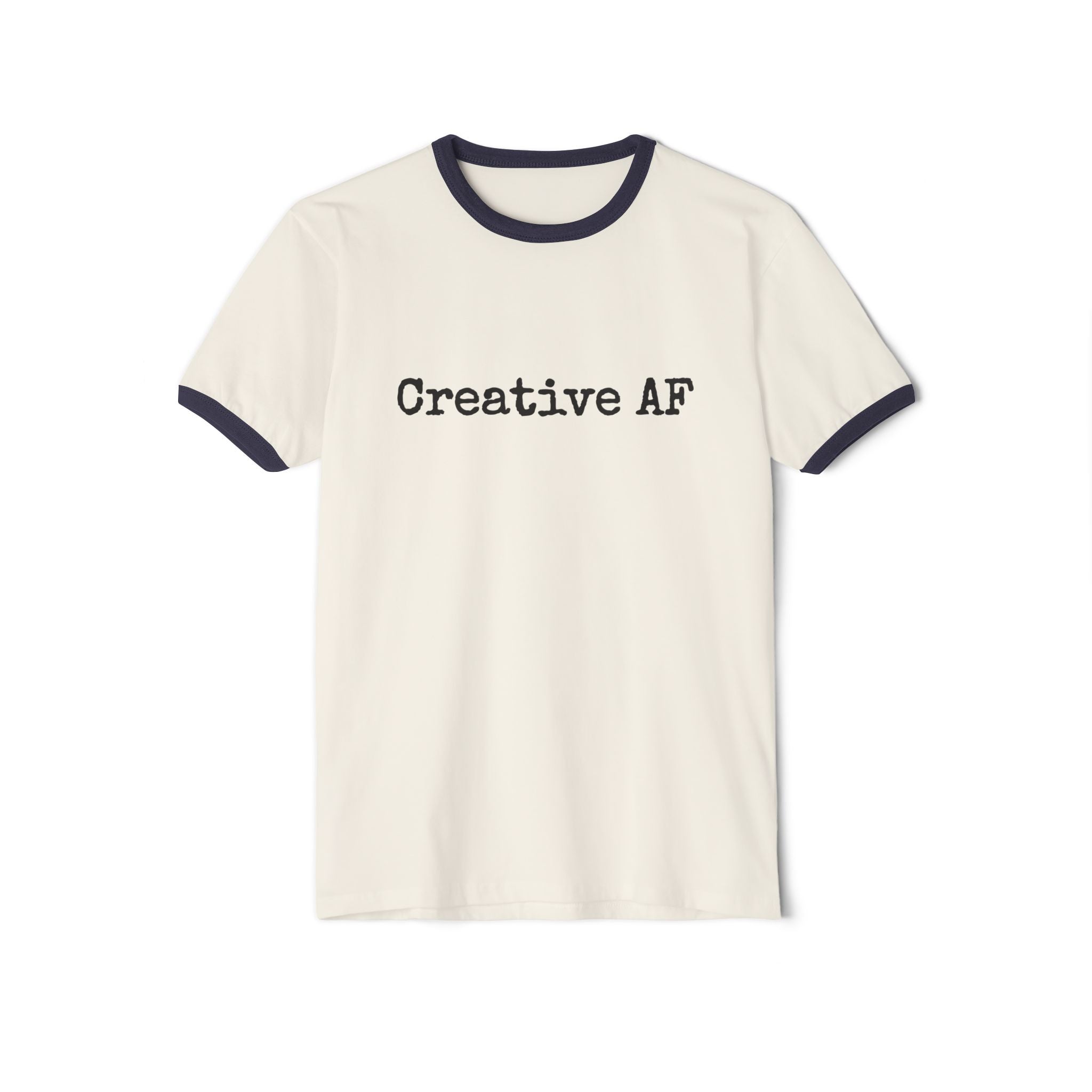 Creative AF Single Sided Cotton Ringer Tee