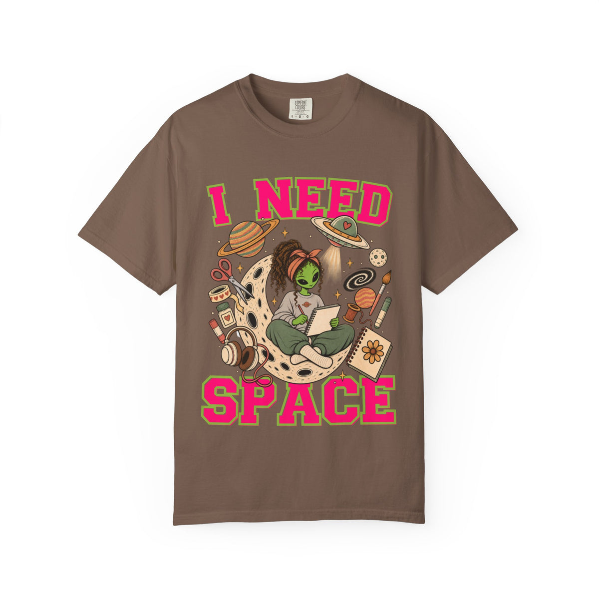 I Need Space Comfort Colors Single Sided Tee