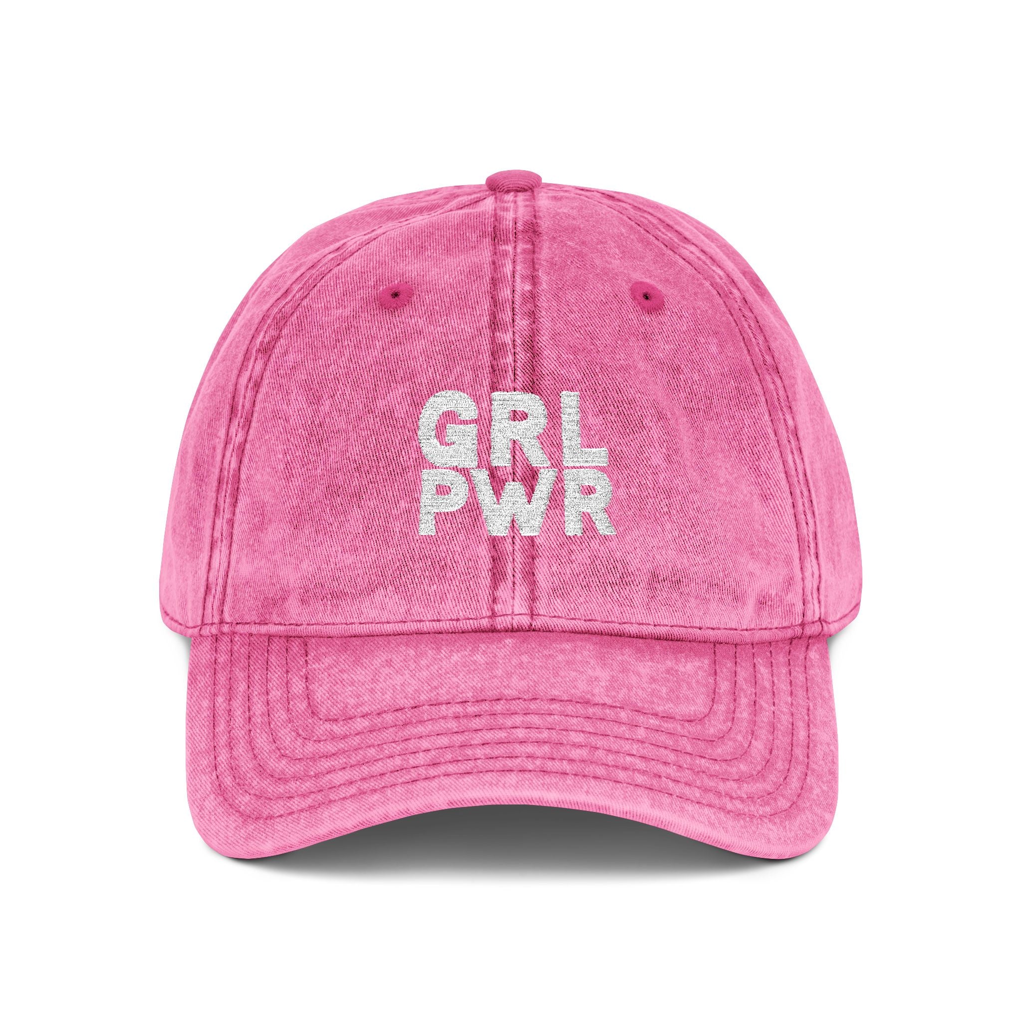 GRL PWR – Vintage Embroidered Empowerment Cap
