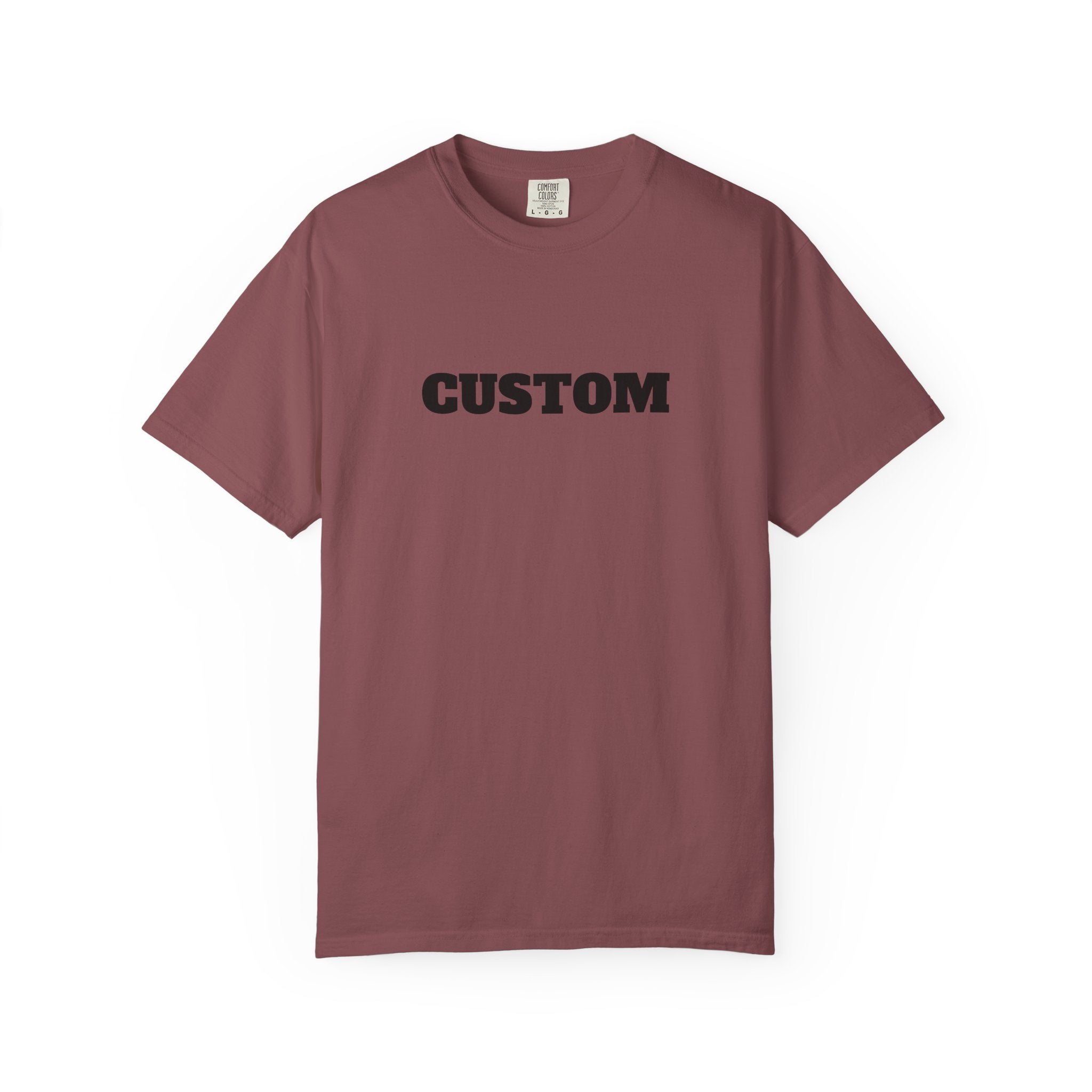 CUSTOM Comfort Colors Single or Double Sided Tee