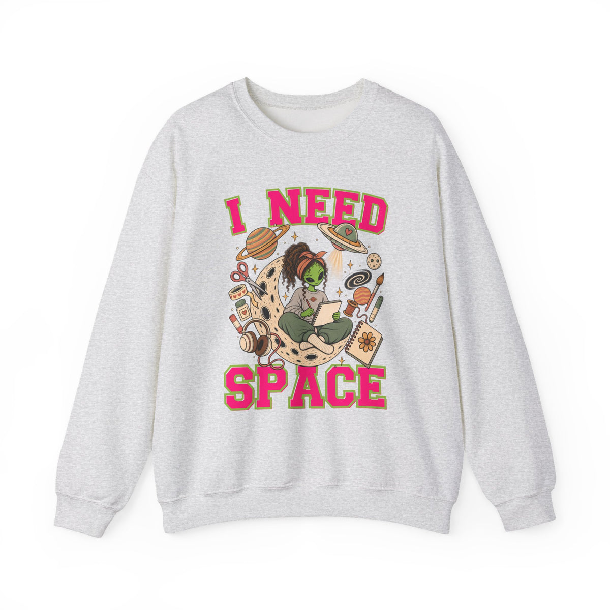 I Need Space Gildan Single Sided Sweatshirt