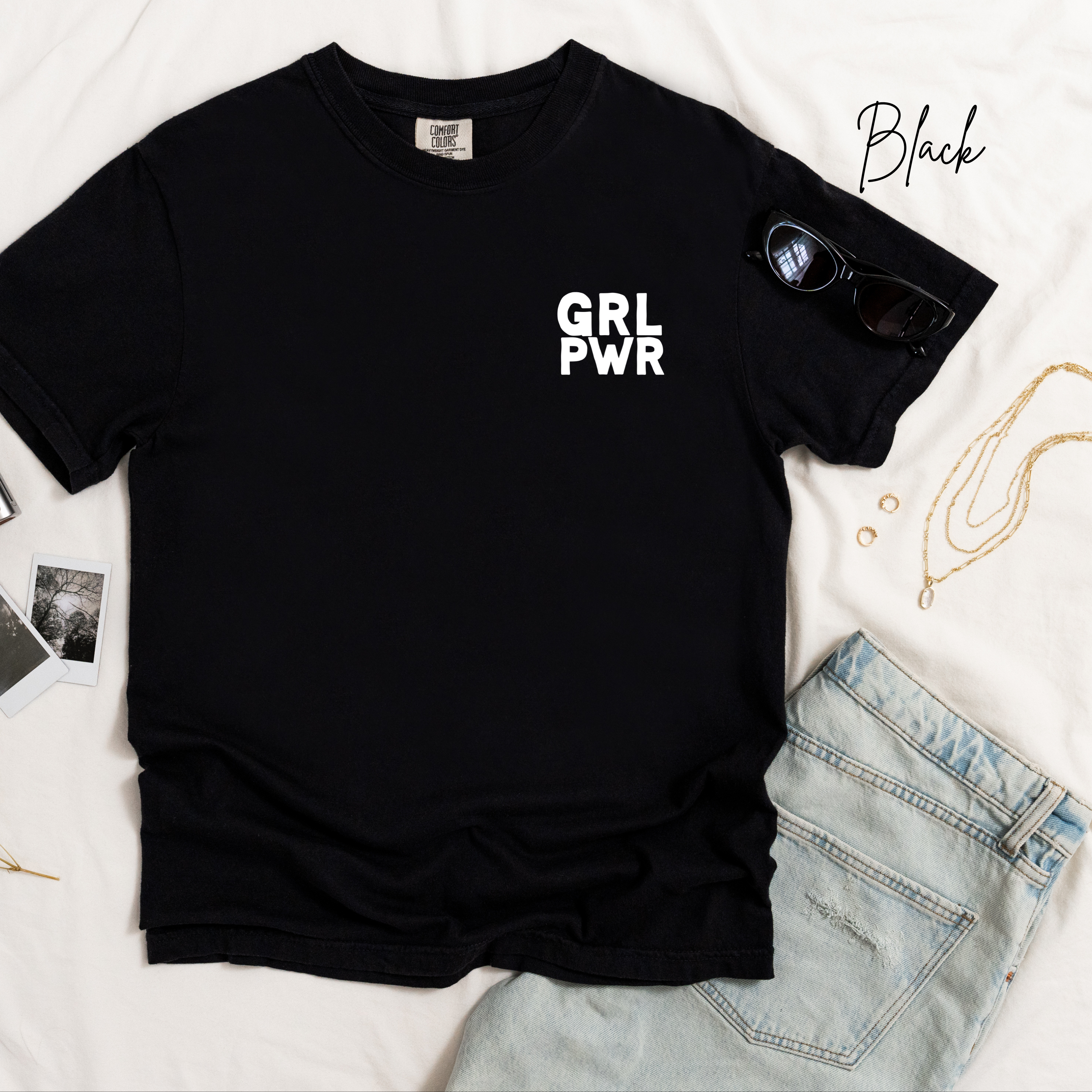 Girl Power Shirt Comfort Colors, Soft Cotton Feminist Graphic Tee, Unisex Empowering Quote T-Shirt, Strong Woman Statement Top