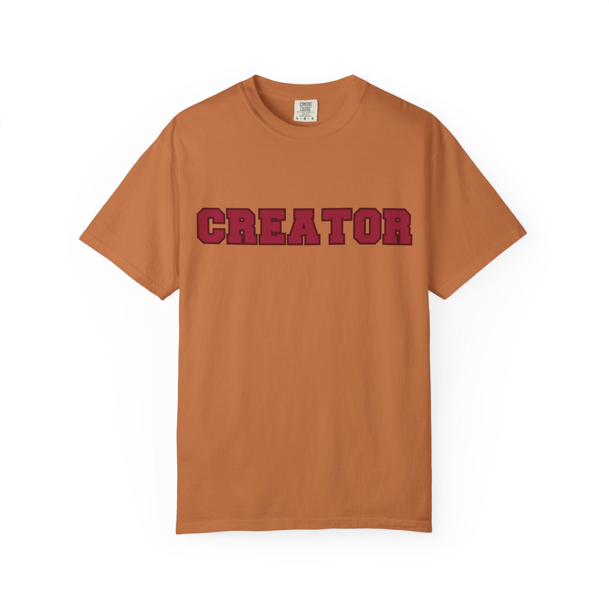Creator Varsity Comfort Colors Single Sided Tee