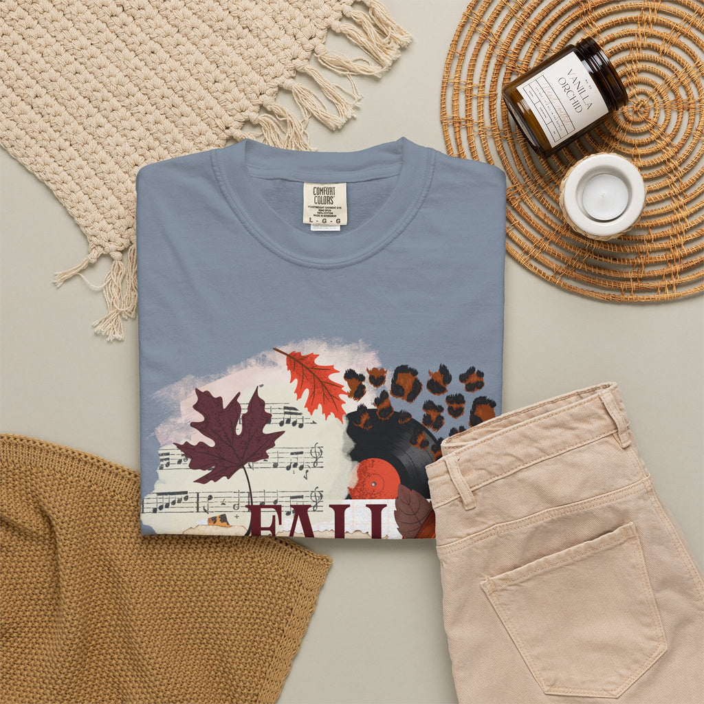 Fall Vibes Creative Girl Single Sided Comfort Colors Tee