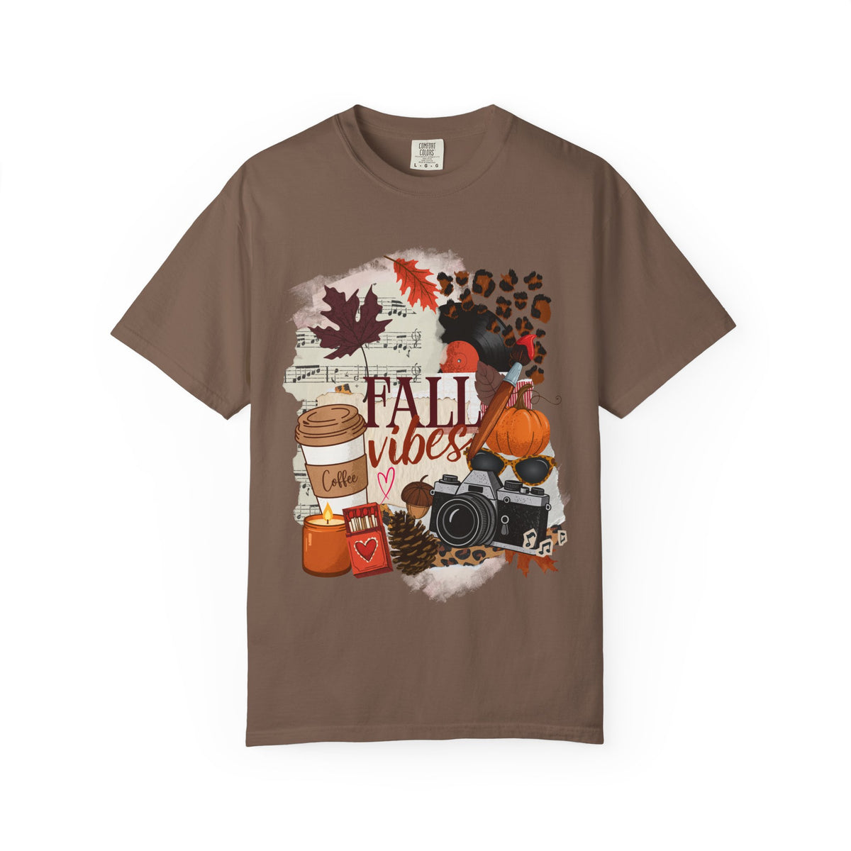 Fall Vibes Creative Girl Single Sided Comfort Colors Tee