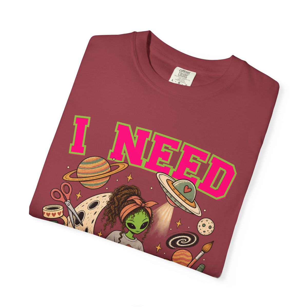 I Need Space Comfort Colors Single Sided Tee