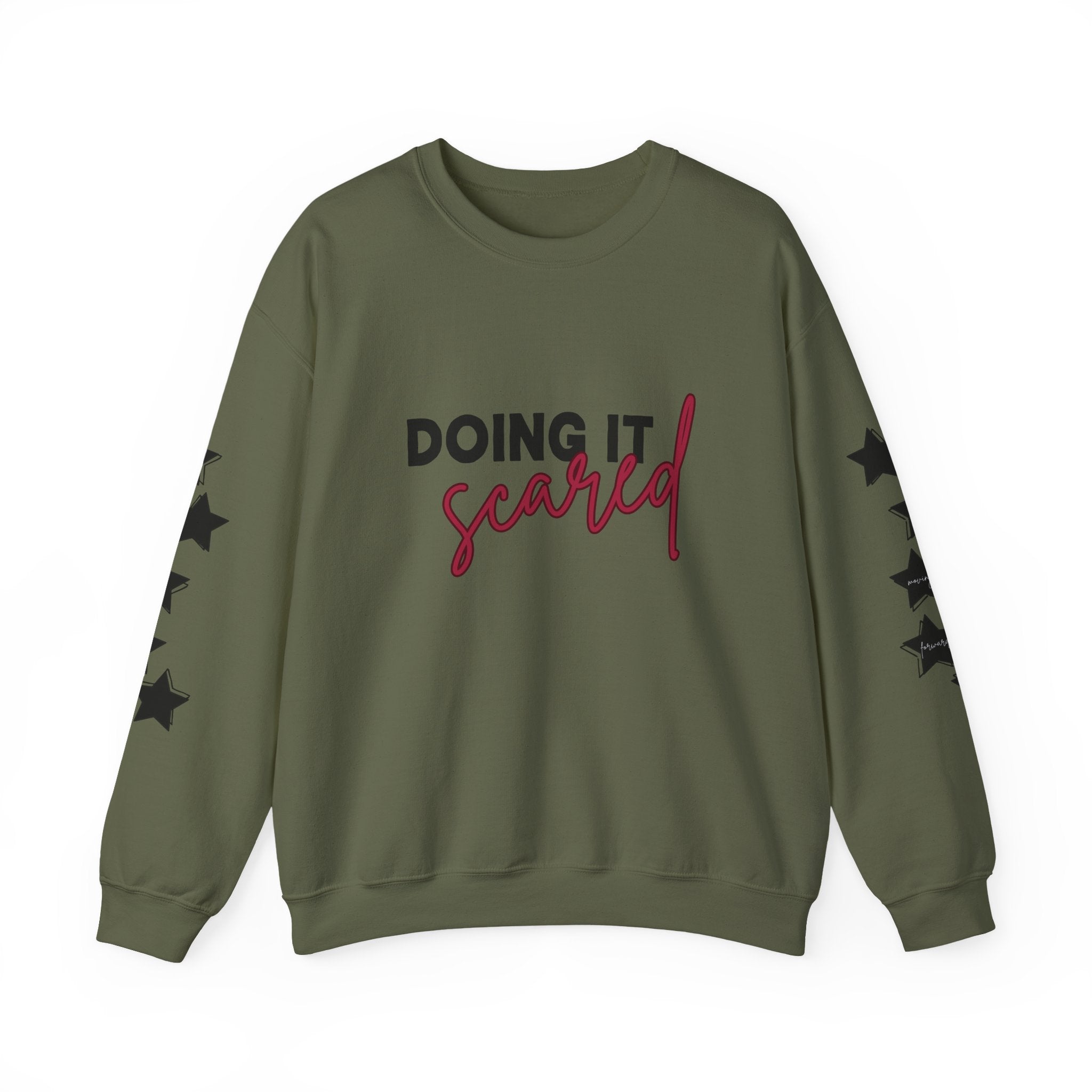 Doing It Scared Gildan 18000 Single Sided (w/sleeves) Sweatshirt