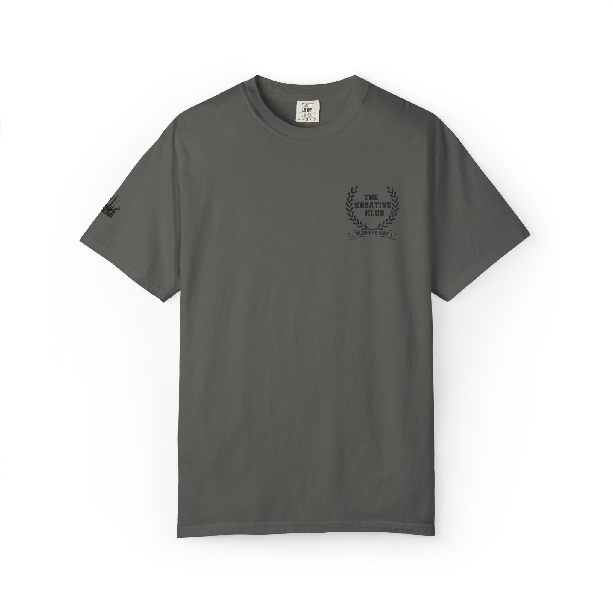 The Kreative Klub Members Only Embroidered Comfort Colors Single Sided Tee