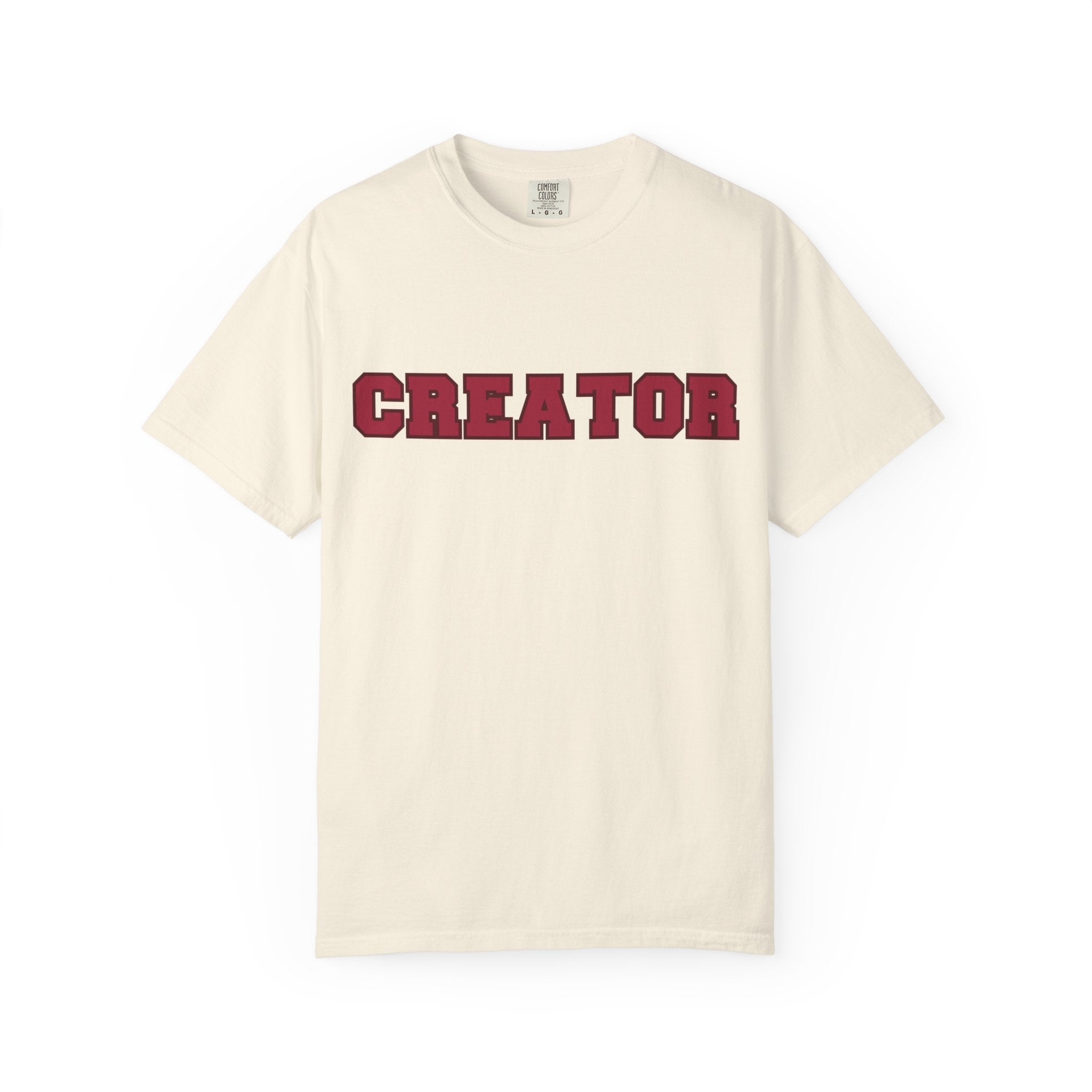Creator Varsity Comfort Colors Single Sided Tee