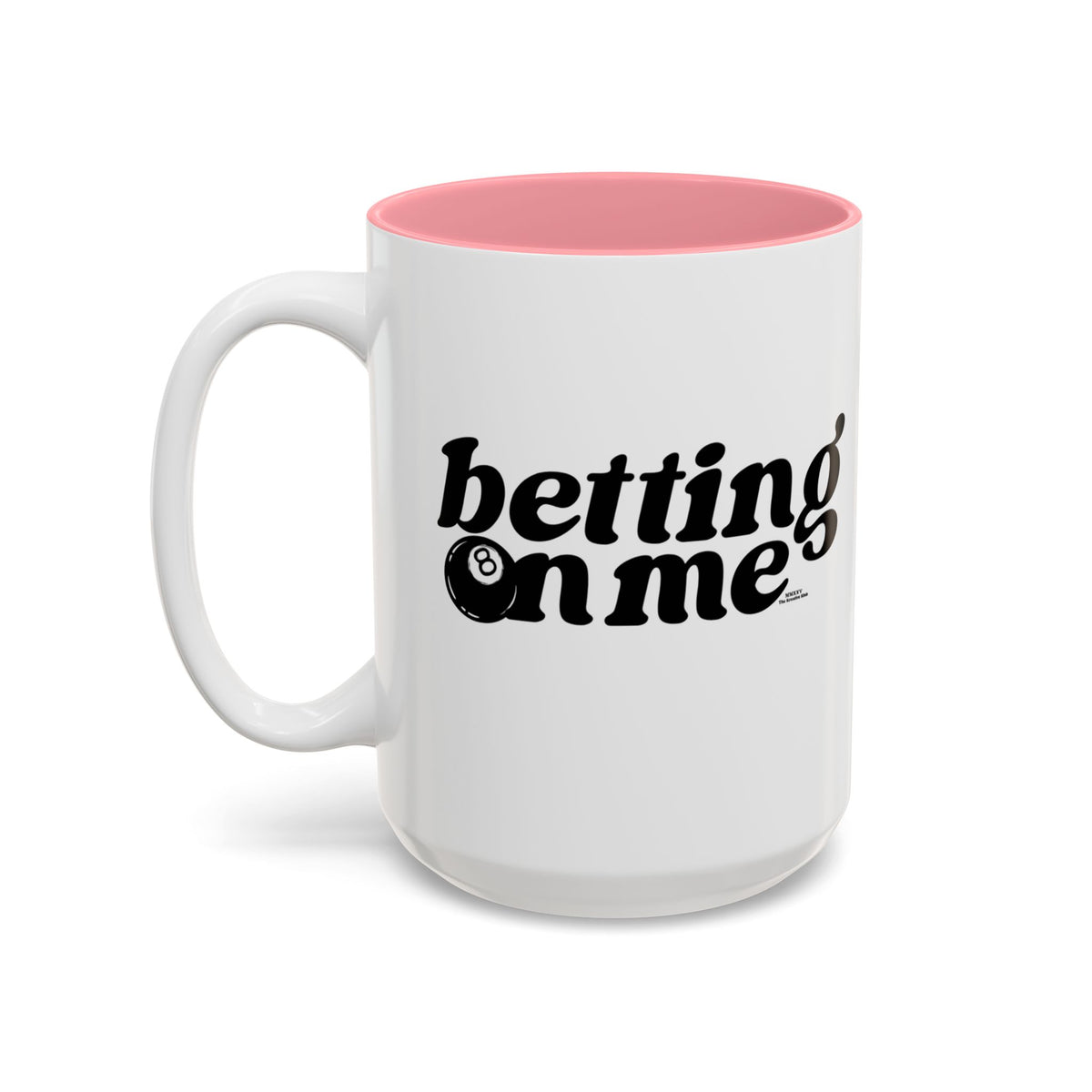 Betting on Me 8-Ball Accent Mug | Motivational Coffee Mug for Creators & Entrepreneurs (11oz/15oz)