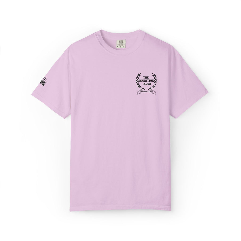 The Kreative Klub Members Only Embroidered Comfort Colors Single Sided Tee