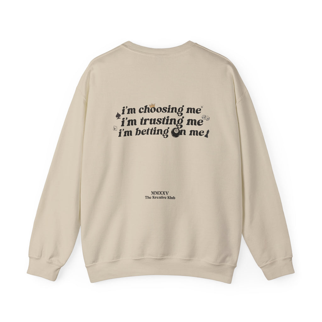 Betting on Me Magic 8 Ball Gildan 18000 Double Sided Sweatshirt