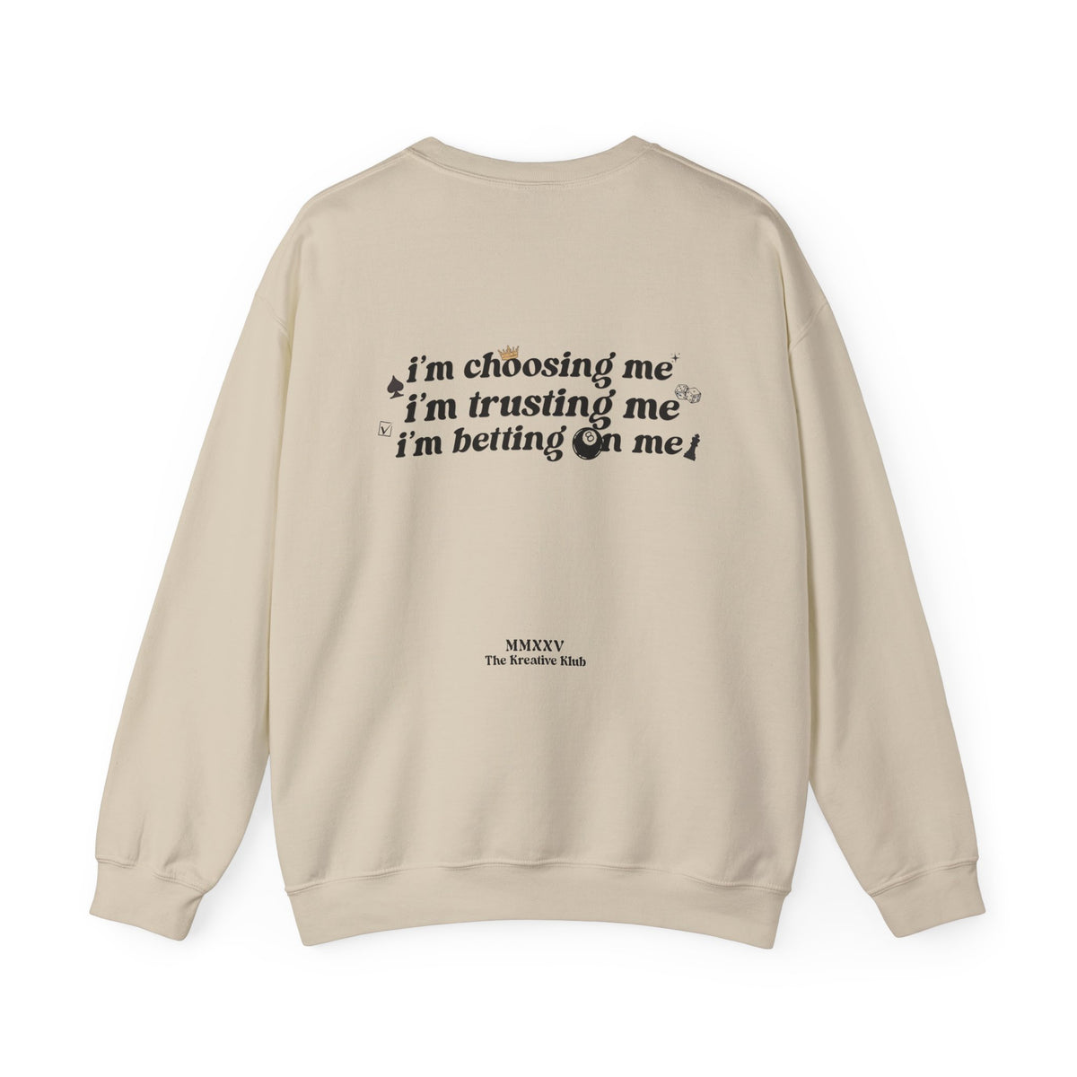 Betting on Me Magic 8 Ball Gildan 18000 Double Sided Sweatshirt