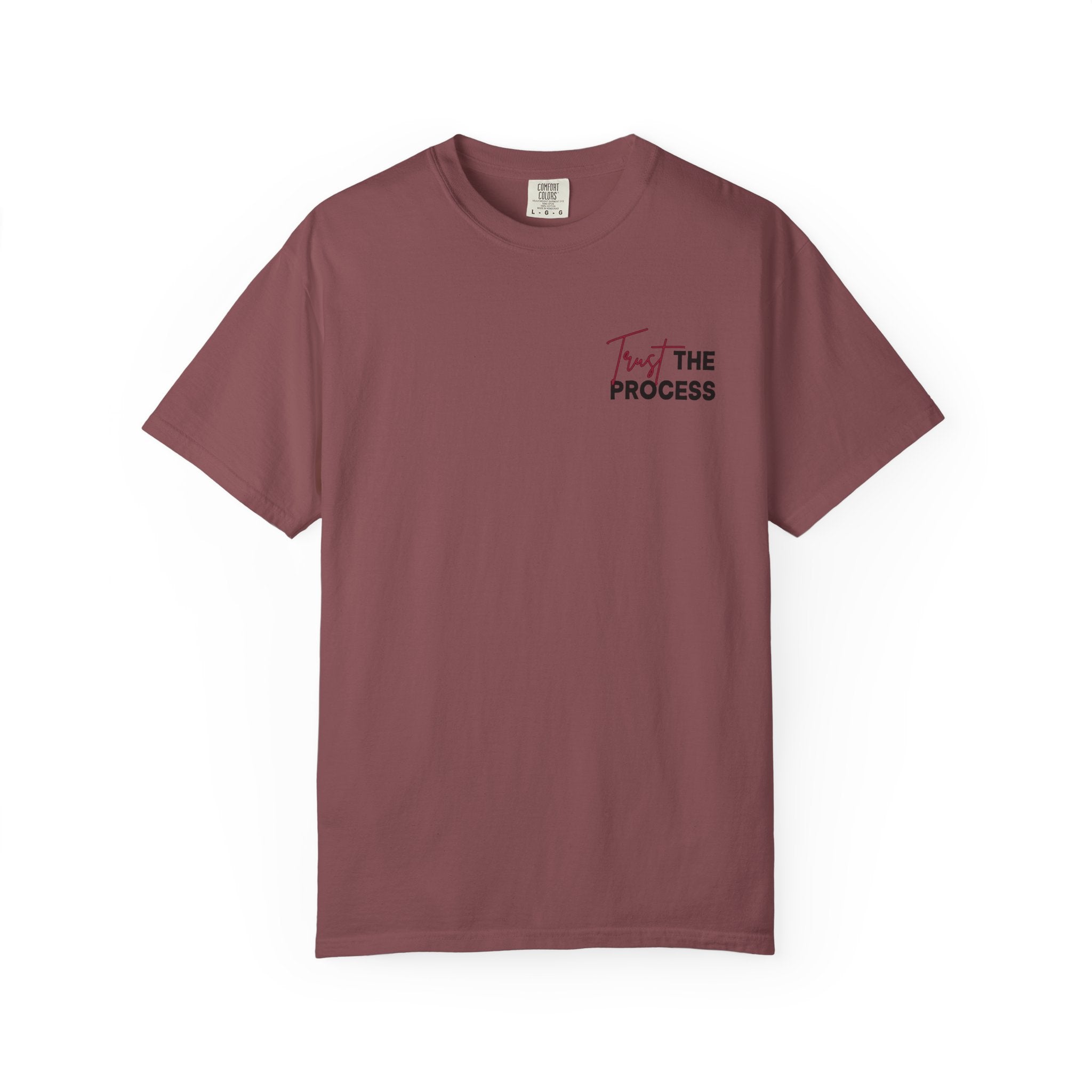 Trust the Process Comfort Colors Double Sided Tee