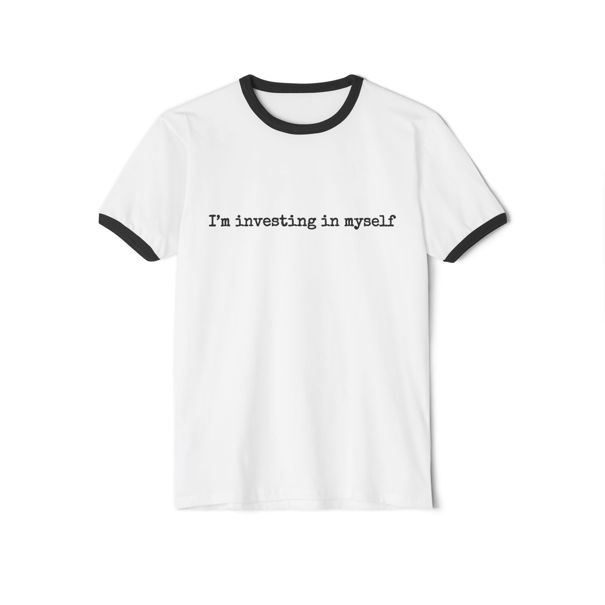 I'm Investing in Myself Retro Cotton Ringer Tee