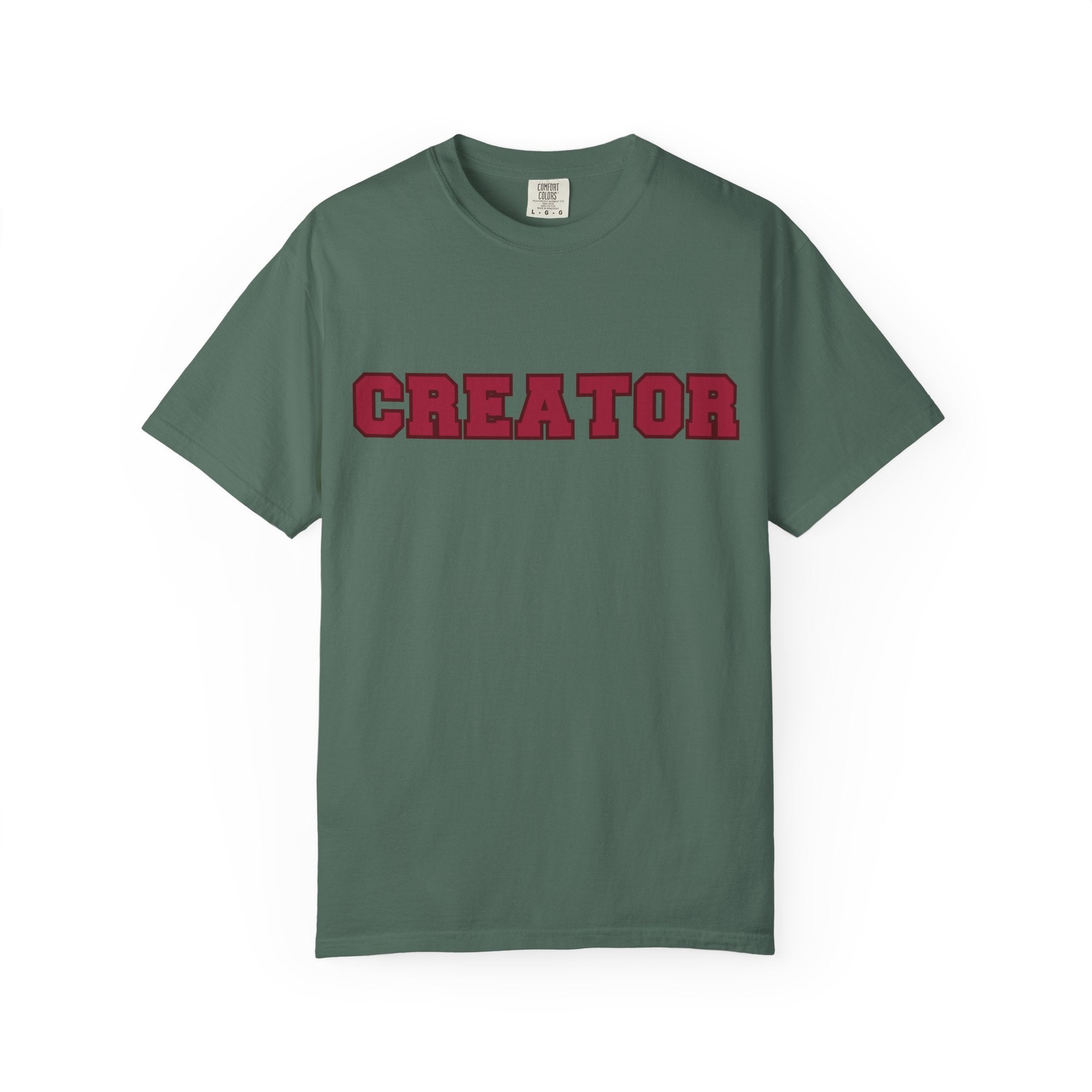 Creator Varsity Comfort Colors Single Sided Tee