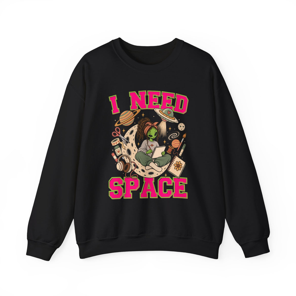 I Need Space Gildan Single Sided Sweatshirt